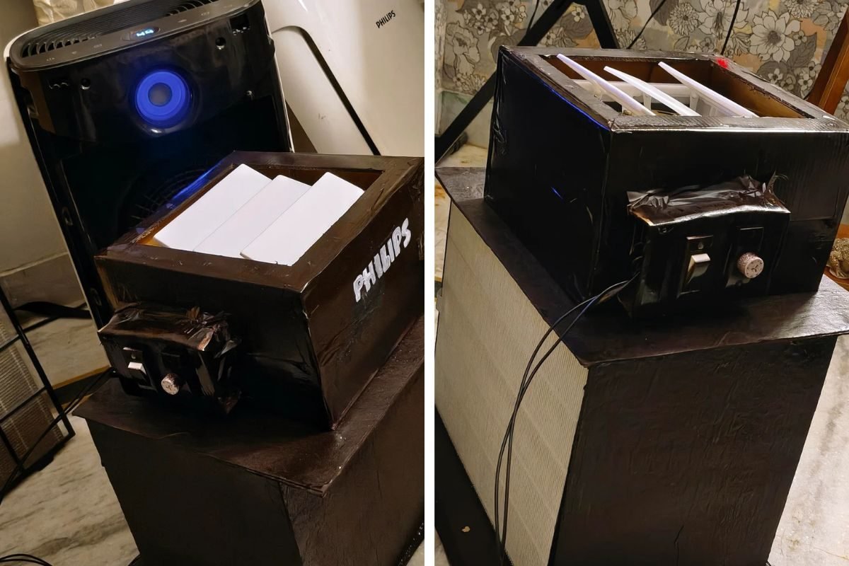 दिल्ली में शख्स ने ₹2000 में बना लिया एयर प्यूरीफायर,पोस्‍ट डाल तरीका भी बताया