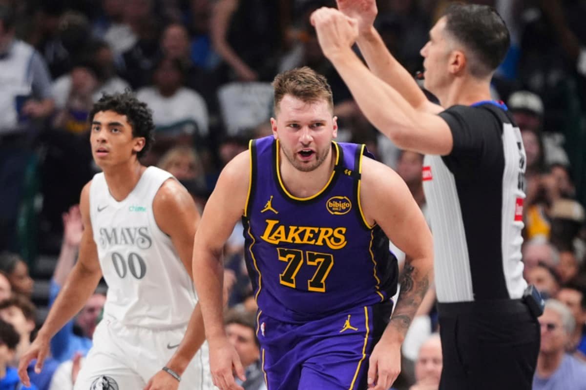 NBA: Tearful Luka Doncic Scores 45 On Return To Dallas Mavericks As Los Angeles Lakers Clinch Playoff Spot