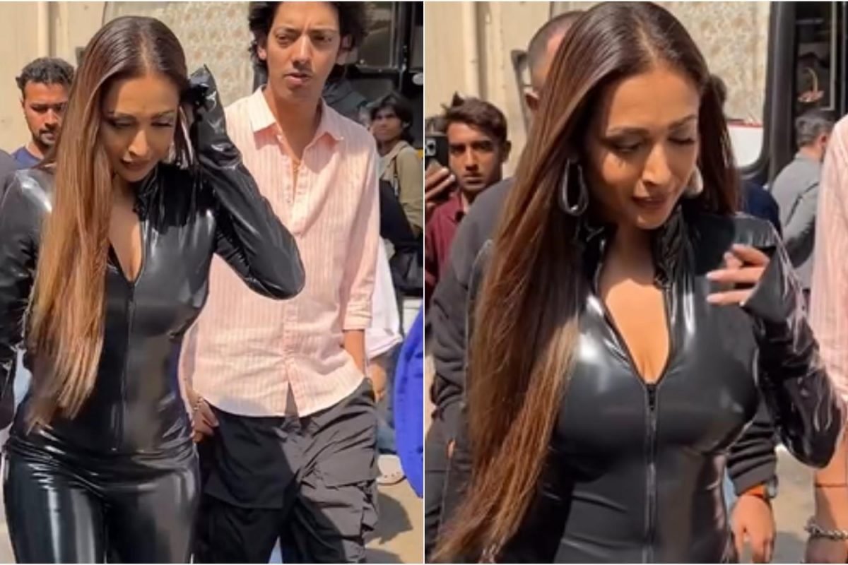 Malaika Arora Channels Her Inner ‘Catwoman’ In All-Black Latex Outfit, Fans React: ‘Garmi Nahi Hoti?’ | Watch