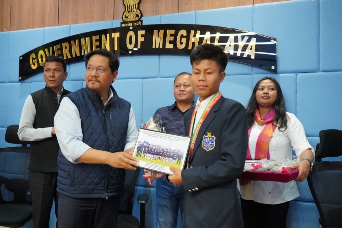 Meghalayas Young Footballers Shine On The Global Stage: CM Conrad Sangma Felicitates Team For Historic Paris Podium Finish