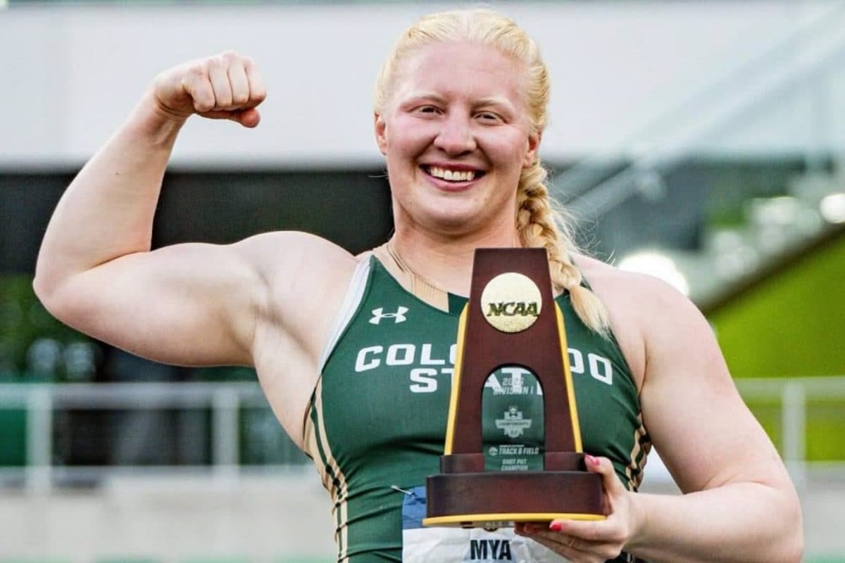 WWE Legend Brock Lesnars Daughter Mya Dominates To Clinch NCAA Shot Put Championship