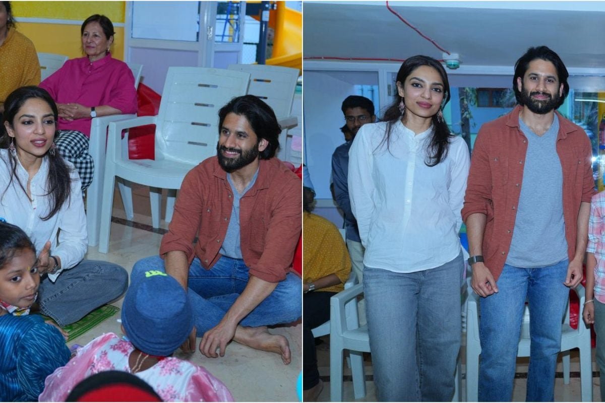 Naga Chaitanya, Sobhita Dhulipala Bring Smiles To Cancer-Stricken Children; Heartwarming Pics Inside