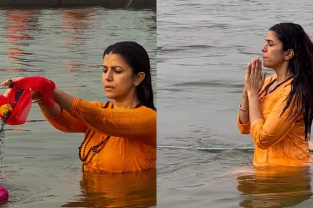 Nimrat Kaur Takes Holy Dip At Maha Kumbh, Says ‘Words Fail Me To Describe This Experience’
