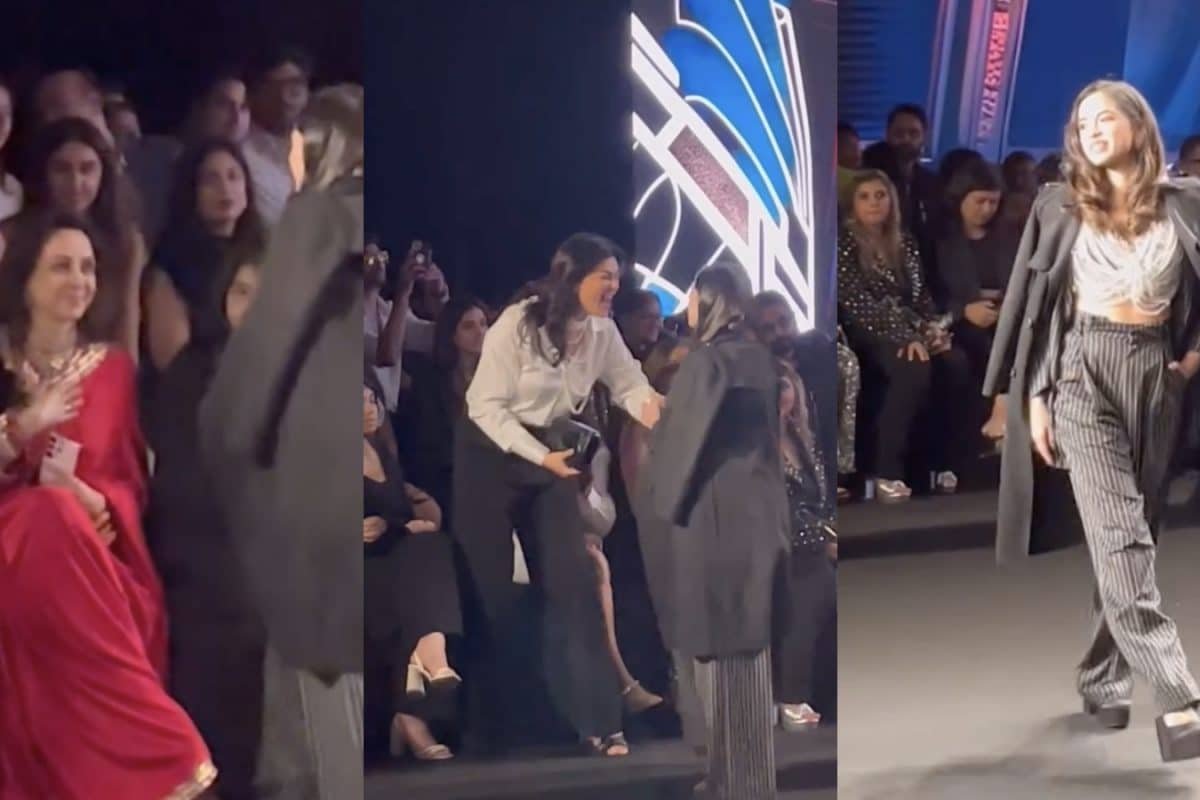 Nitanshi Goel Pauses Her Ramp Walk To Touch Hema Malinis Feet, Hugs Sushmita Sen | Watch