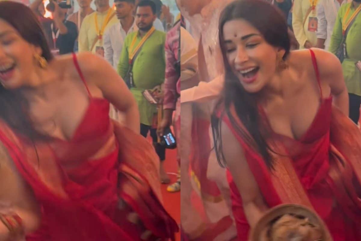 Nyra Banerjee Trolled For Saree And Blouse Choice During Dhunuchi Dance At Durga Puja Pandal | WATCH