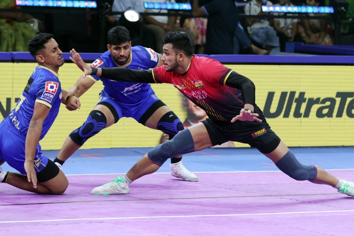 PKL 2025: Bengaluru Bulls Beat Haryana Steelers 40-33