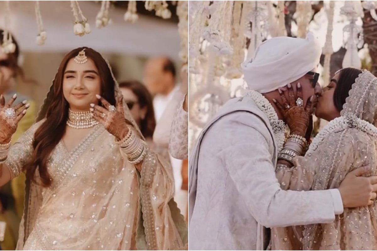 Prajakta Koli Makes Stunning Bridal Entry, Kisses Vrishank Khanal In Dreamy Wedding Video | Watch