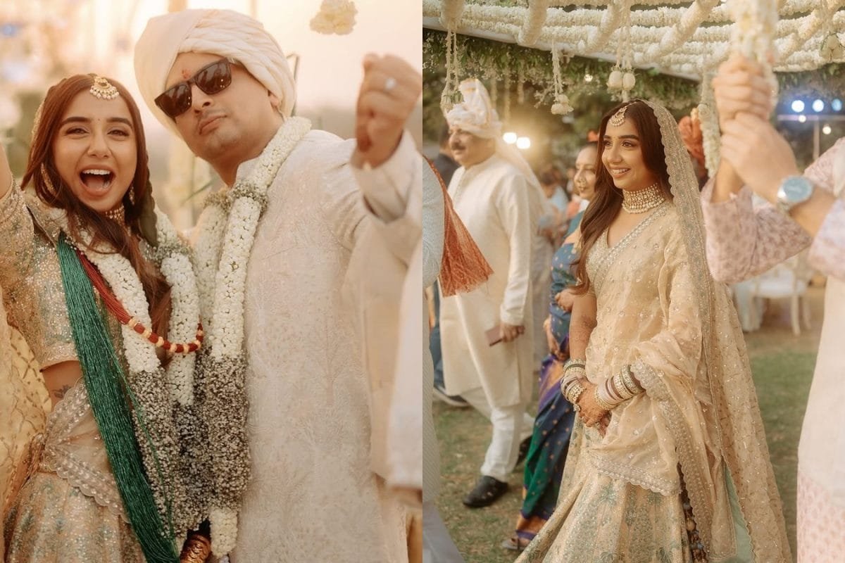 Prajakta Koli Marries Vrishank Khanal In Dreamy Karjat Wedding; First Pics Of Newlyweds Out
