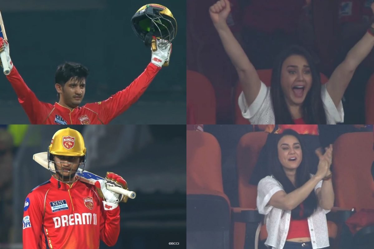Preity Zintas Wild Celebration Goes Viral After Punjab Kings Star Priyansh Aryas 100 vs CSK; Watch