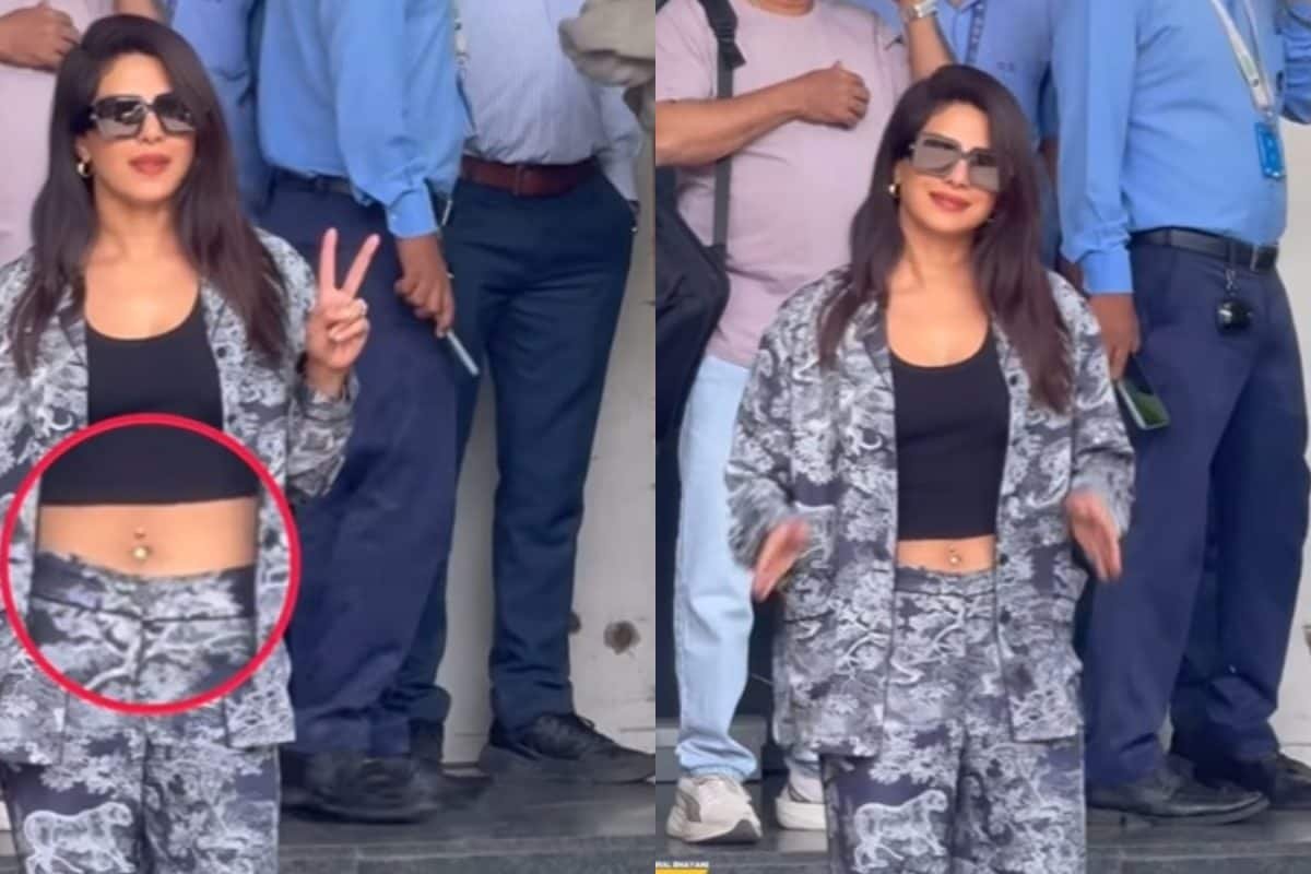 Priyanka Chopra Flaunts Belly Button Diamond Ring As She Gets Papped At Airport, Fans React | Watch