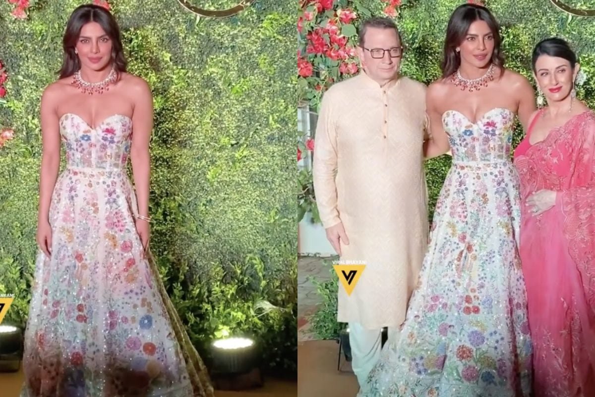 Priyanka Chopra Stuns In Strapless Gown At Brothers Wedding, Poses With In-Laws; Nick Jonas Missing