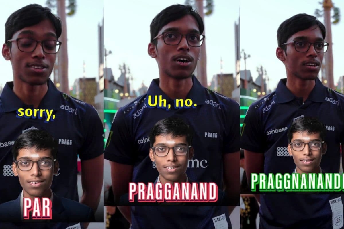R Praggnanandhaa Fumbles Twice When Asked To Spell His Name, Video Breaks Internet