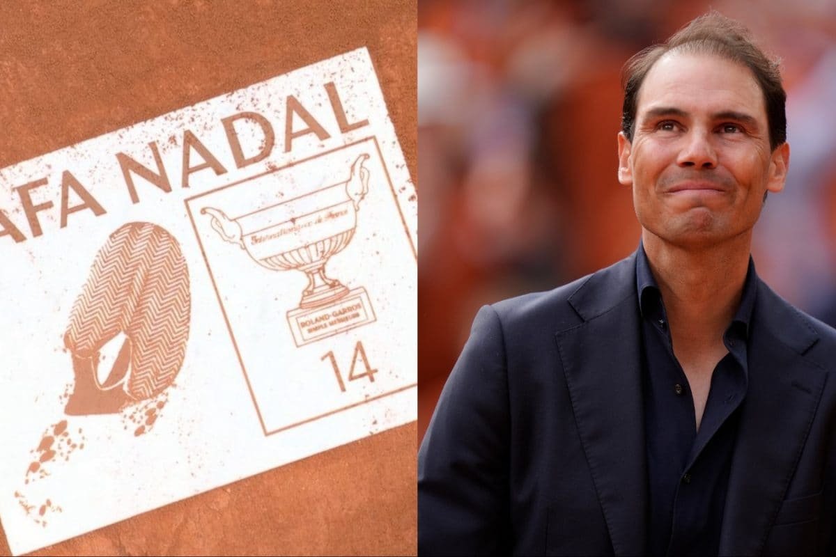 Rafael Nadal Leaves Permanent Footprint On Court Philippe Chatrier At Roland Garros: WATCH