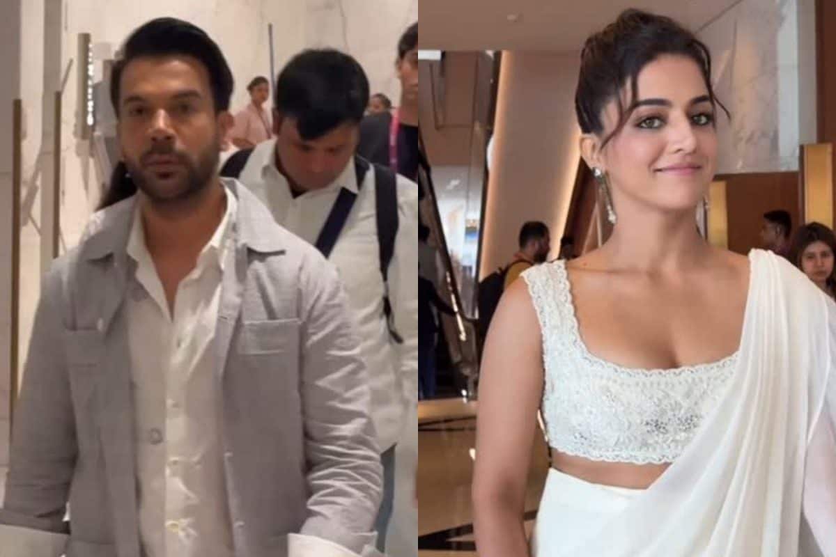 Rajkummar Rao, Wamiqa Gabbi Attend WAVES 2025 Ahead Of Bhool Chuk Maaf Release | Watch