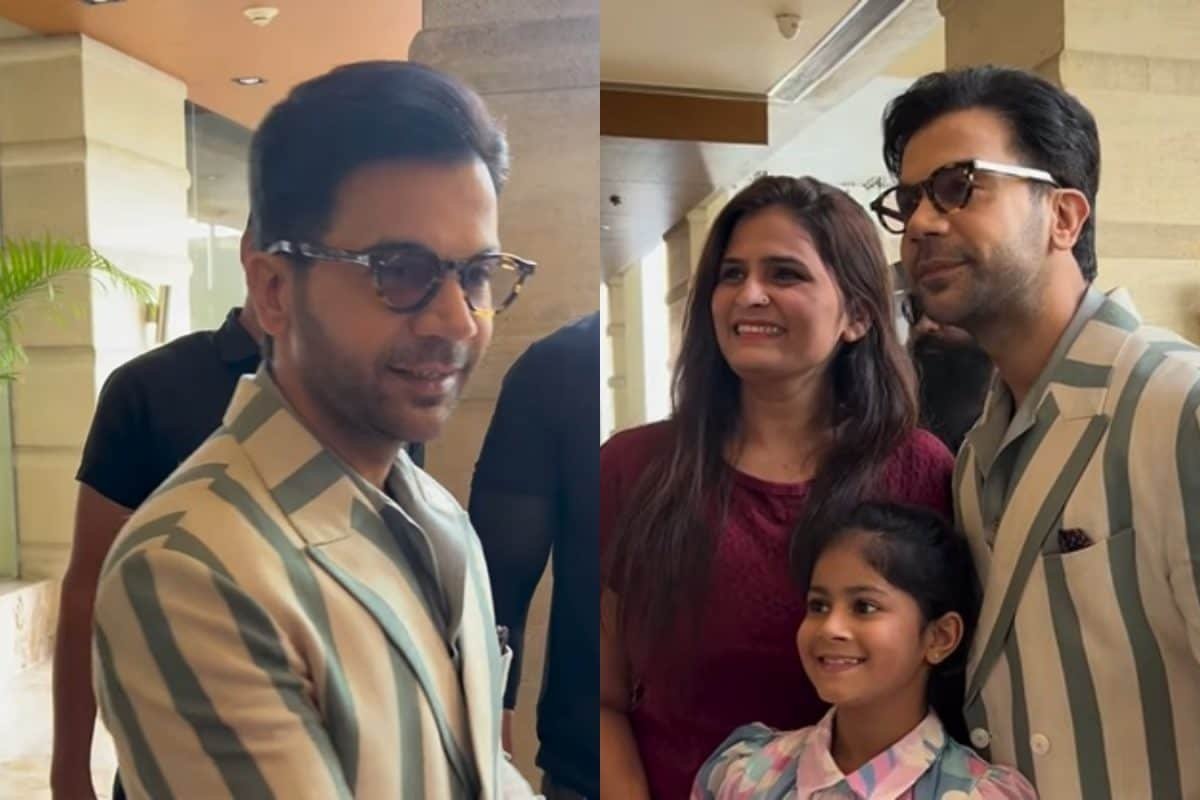 Rajkummar Rao Gets Sweet Surprise By A Female Fan, Clicks Selfie With A Little Kid | Watch Video