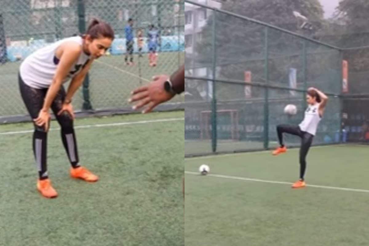 Rakul Preet Singh Shares BTS Video Of Learning Football For Mere Husband Ki Biwi, Fans React | Watch