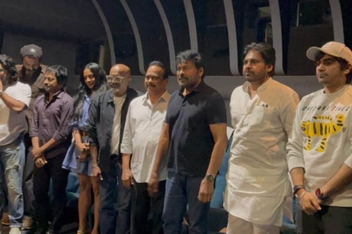 Chiranjeevi, Ram Charan And Others Attend Pawan Kalyan’s OG Special Show, Pic Goes Viral