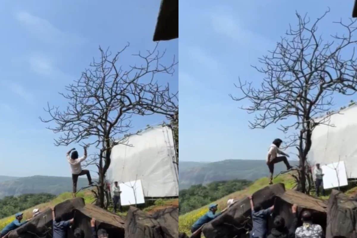 Ram Charan Shoots Dance Scene On Rocky Cliff For Peddi, Video Goes Viral | Watch