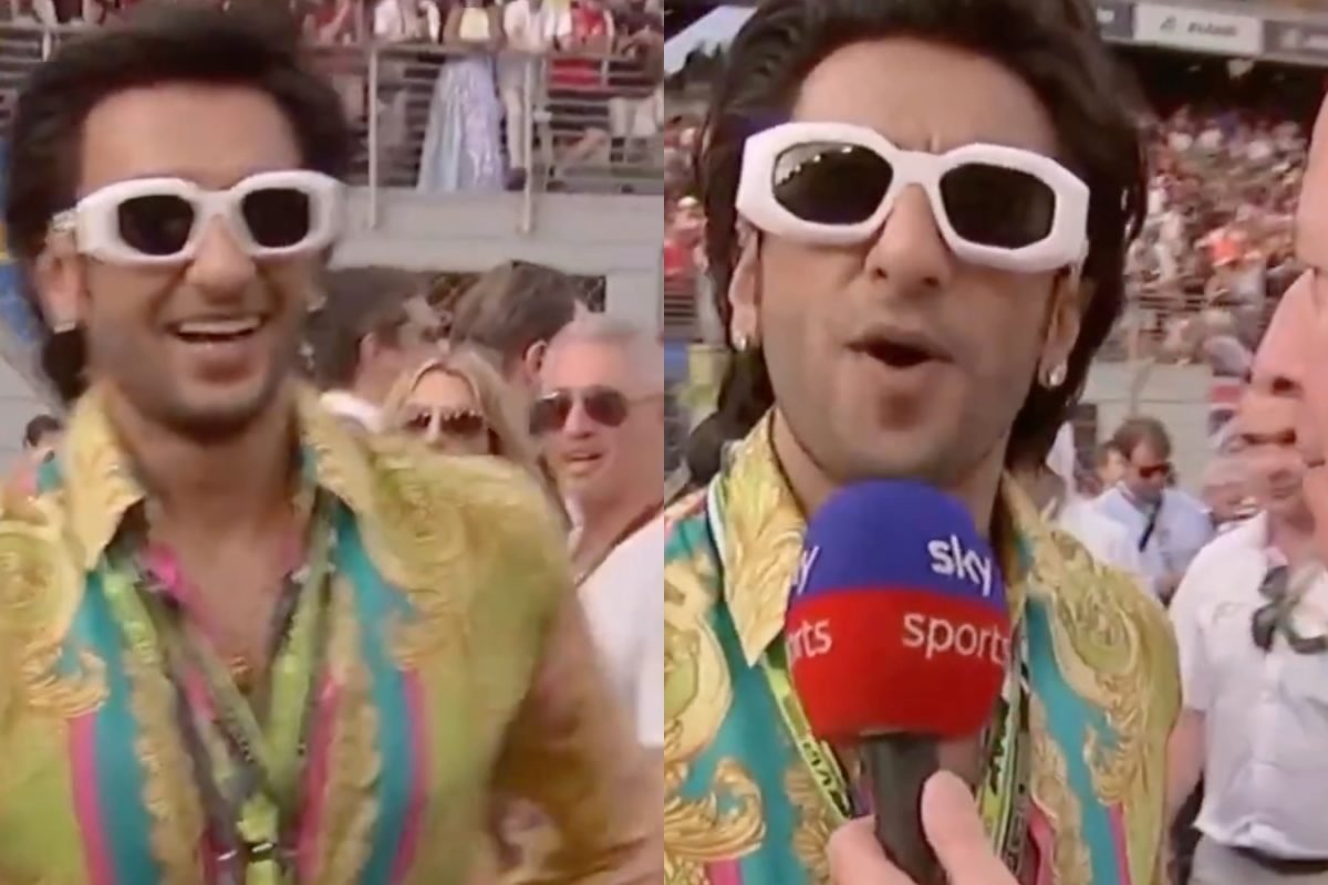 Watch: Ranveer Singh’s Hilarious Response To ‘Who Are You?’ At F1 Race Goes Viral