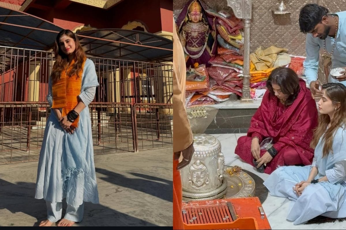 Rasha Thadani Visits 12th Jyotirlinga, Receives Final Kala Dhaaga With Raveena Tandon; See Here