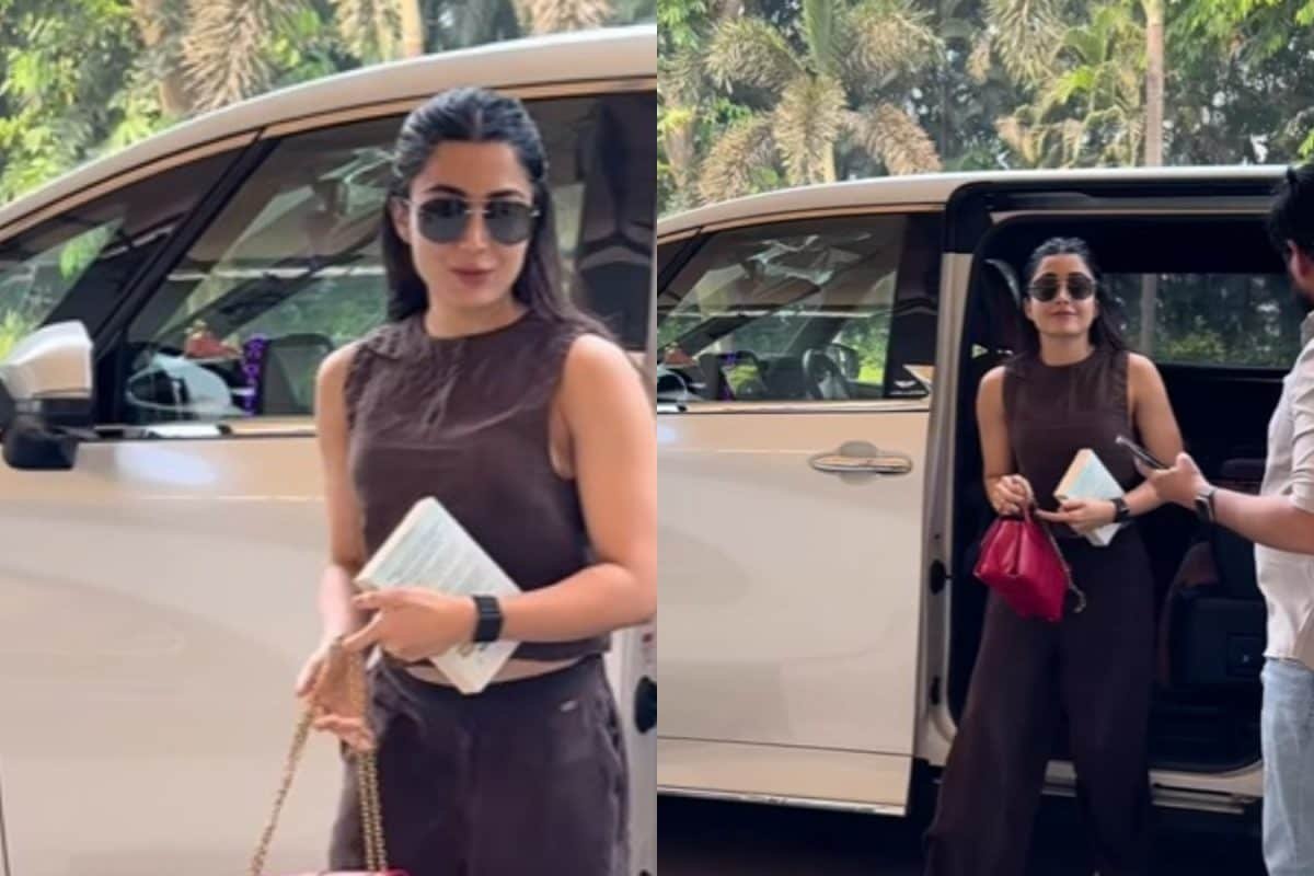 Rashmika Mandanna Wishes ‘Happy Holi’ To Paps, Looks Chic In Casuals As She Gets Snapped At Airport