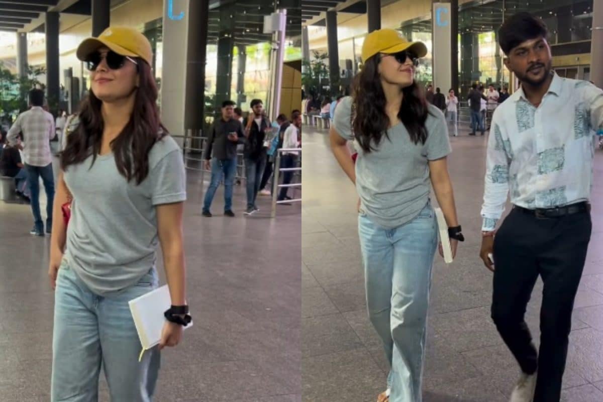 Rashmika Mandanna Clicks Selfie With Fan, Greets Paps With A Smile At Mumbai Airport | Watch