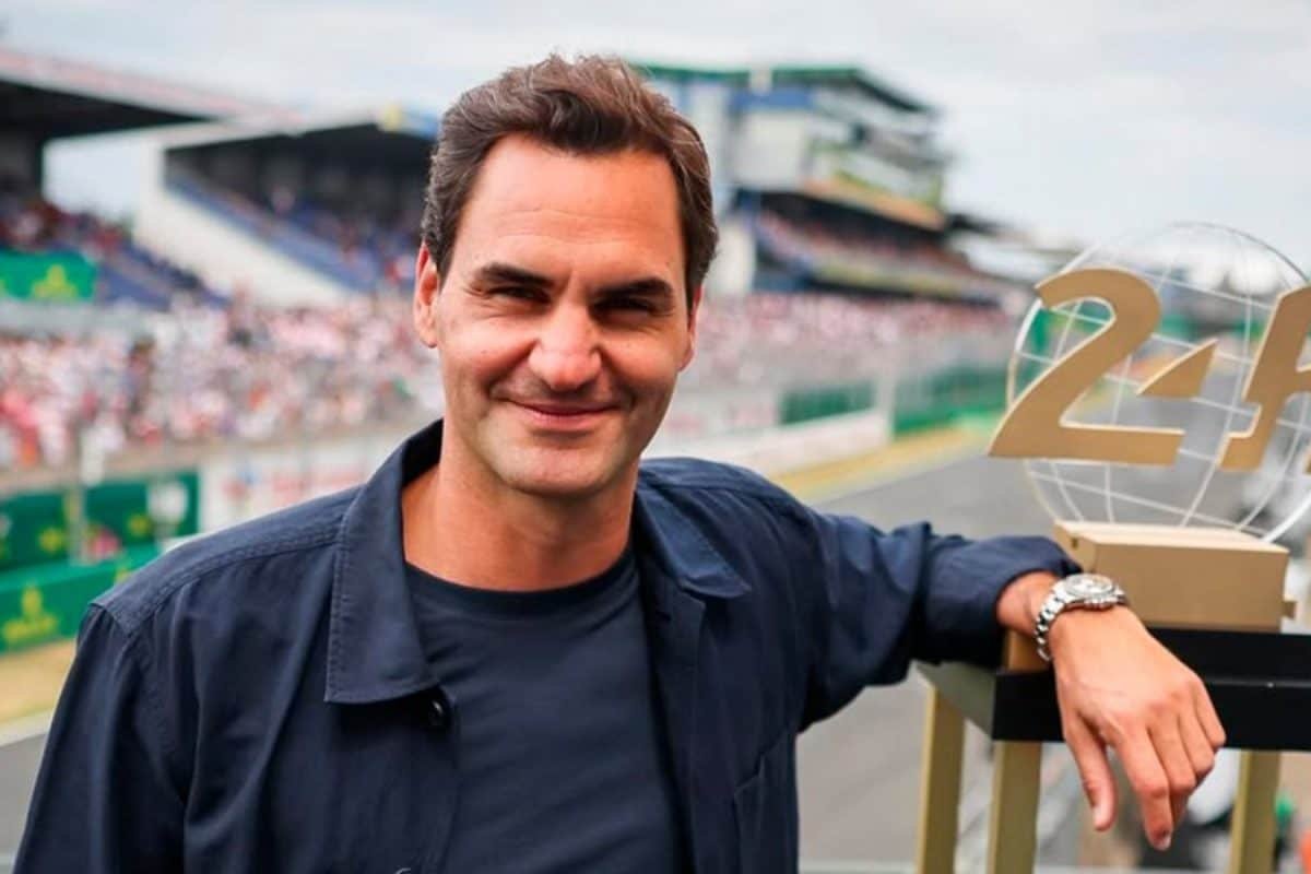 Roger Federer Waves French Flag To Kick Off 2025 Le Mans: WATCH