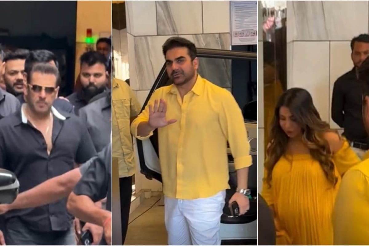 Salman Khan Arrives For Arbaaz Khan’s Wife Sshura’s Baby Shower, Arhaan Khan Joins | Watch
