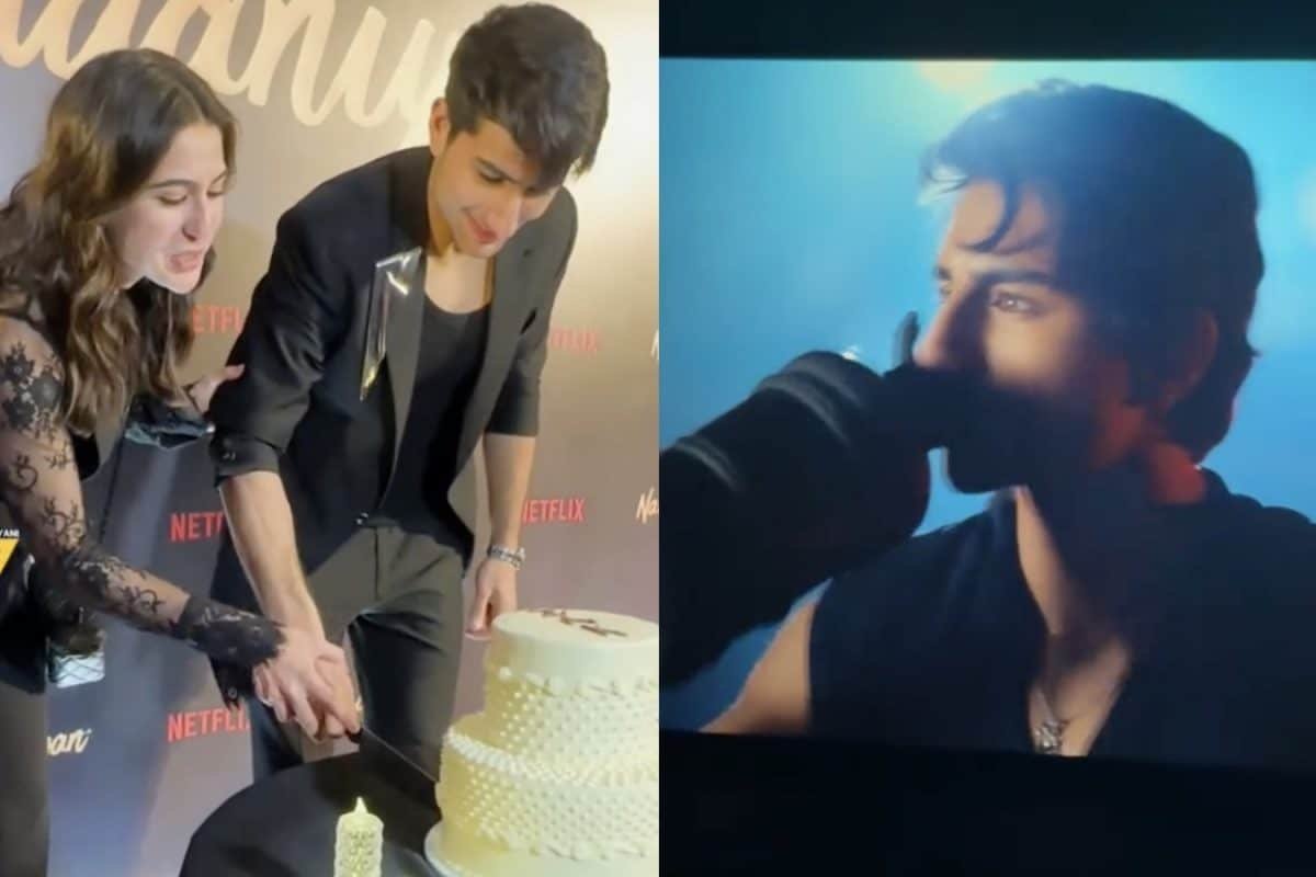 Sara Ali Khan Cheers For Ibrahim At Nadaaniyan Premiere, Cuts Cake: ‘The World Will See You Shine’