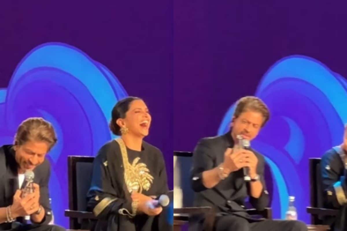 Shah Rukh Khan Romances A Water Bottle, Leaves Deepika Padukone In Splits At WAVES 2025