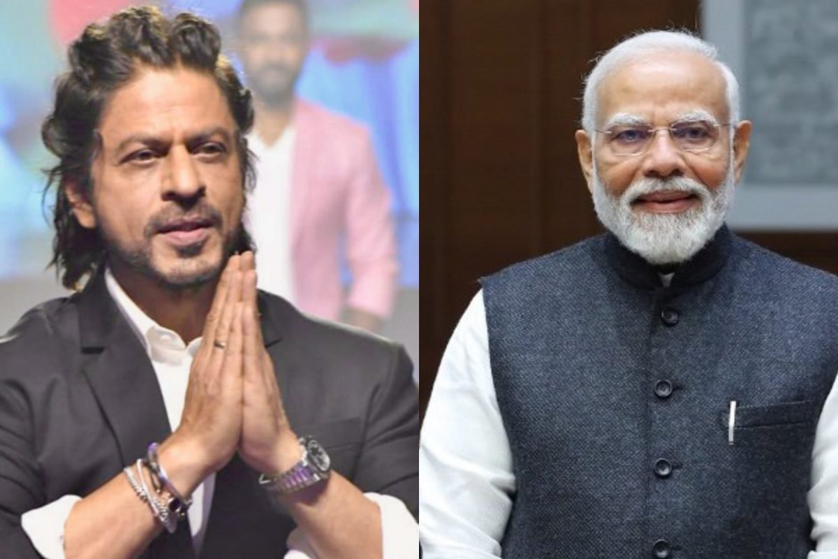 We Love You: Crowd Cheers As Shah Rukh Khan Welcomes PM Modi At WAVES 2025 | Watch