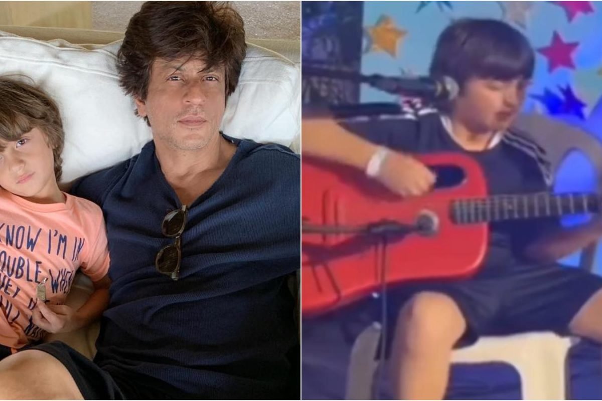 Shah Rukh Khan’s Son AbRam Sings ‘Die With A Smile’ While Strumming Guitar, Wows Fans With His Musical Talent