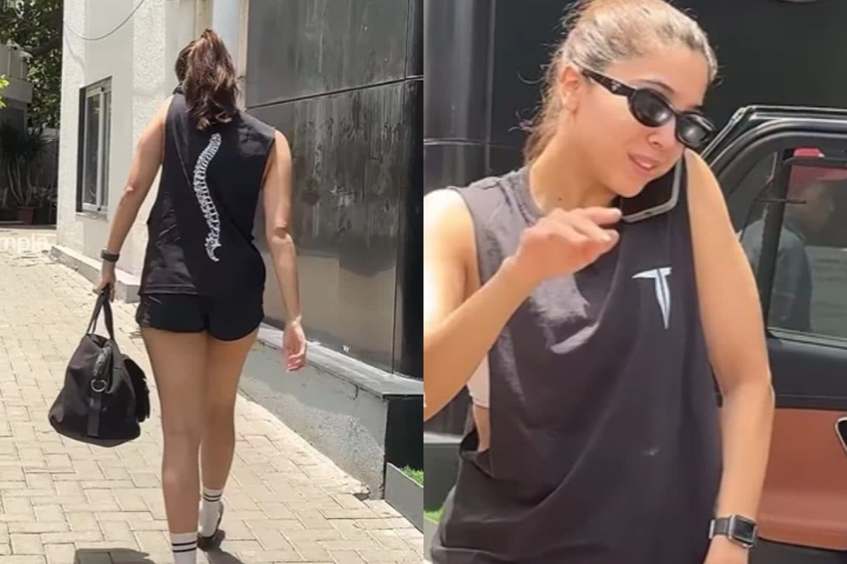 Sharvari Greets Paps With A Smile As She Gets Papped Outside Gym, Fans React