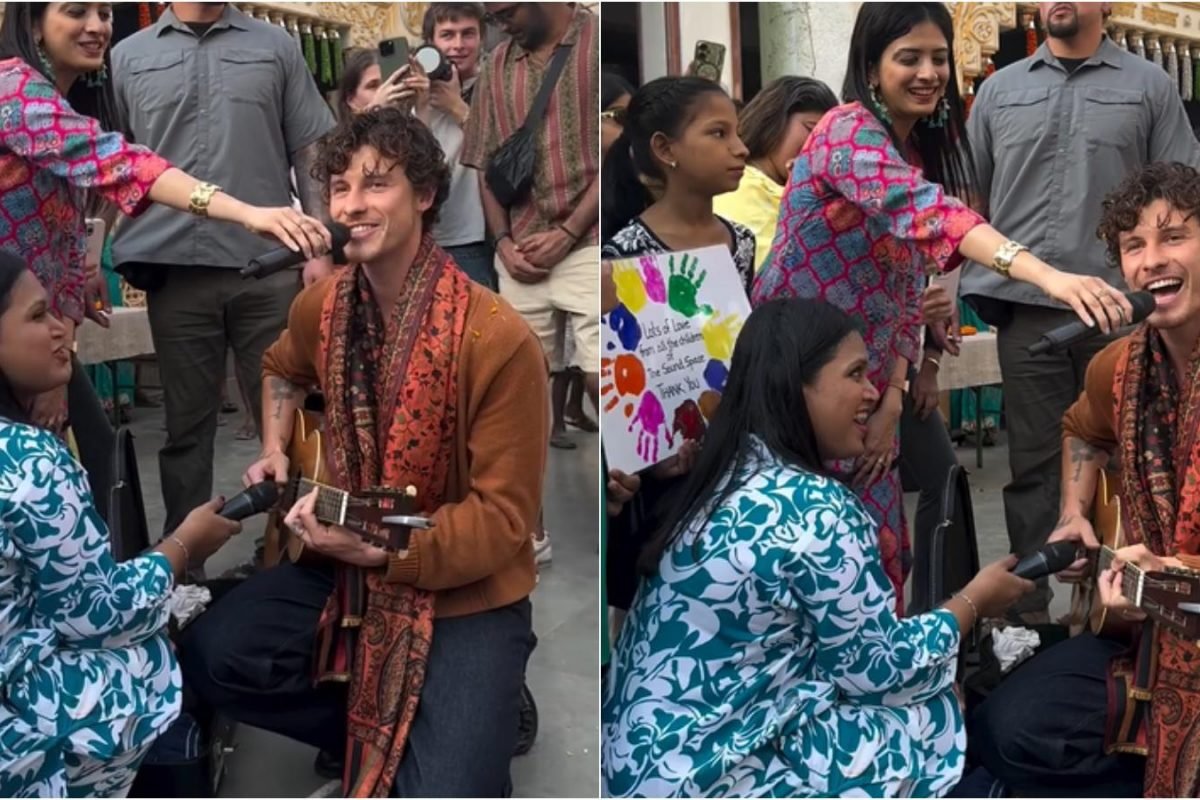 Shawn Mendes Sings ‘Senorita’ During Impromptu Street Performance In Mumbai, Fans REACT | Video