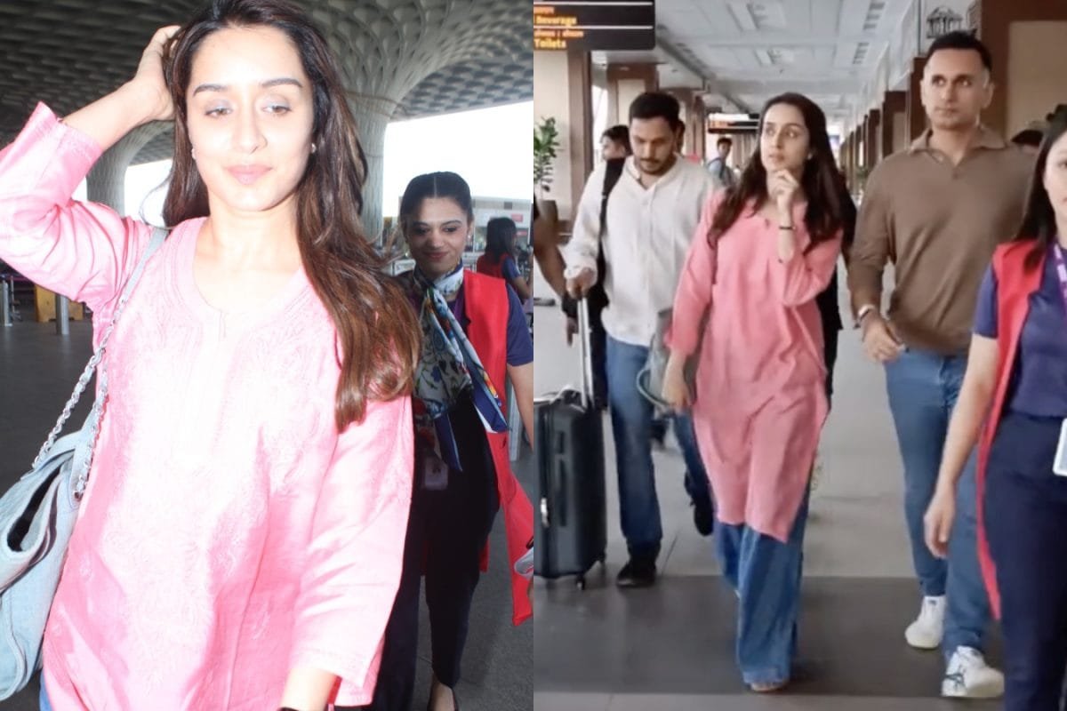 Shraddha Kapoor Stuns In Pink Kurta As She Returns To Mumbai With Rumoured BF Rahul Mody | Watch