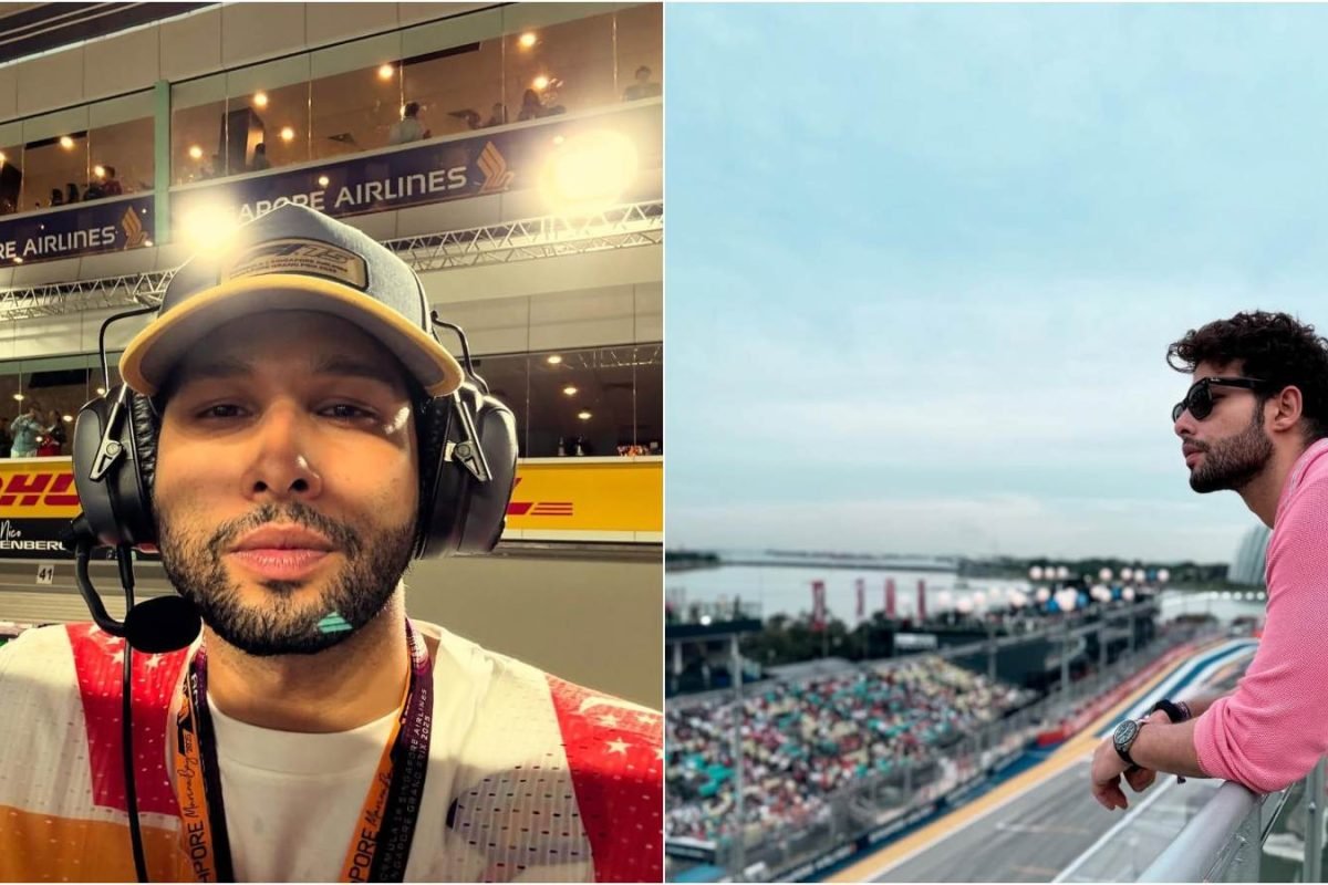 Siddhant Chaturvedi Attends F1 Singapore Grand Prix 2025, Drops Pics From Thrilling Event