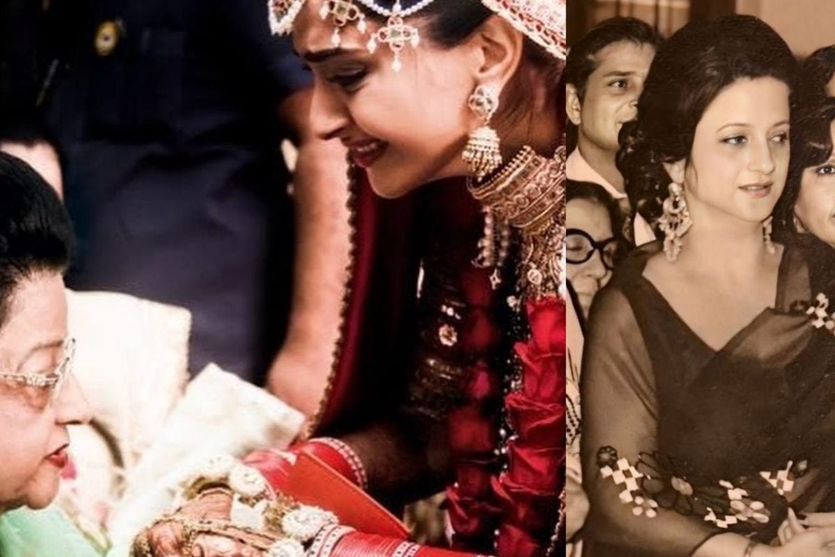 Sonam Kapoor Holds Dadi Nirmal Kapoors Hand In Unseen Photo From Her Wedding