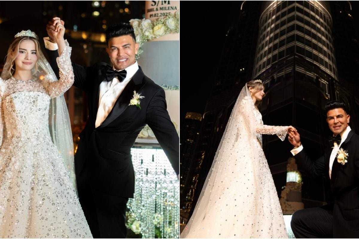 Style Actor Sahil Khan, 48, Marries 22-Year-Old Milena Aleksandra At Burj Khalifa | First Photos Out