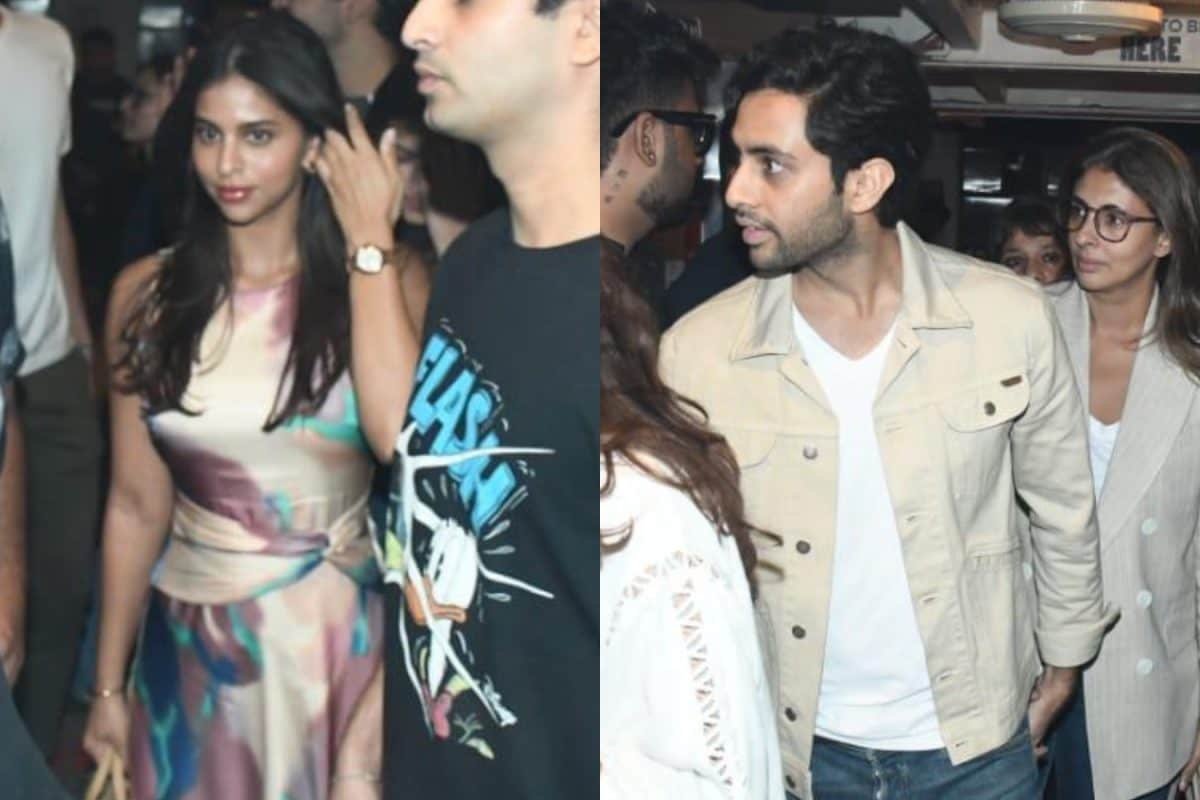 Suhana Khan Blushes Hard As She Dines With Rumoured Boyfriend Agastya Nanda, Shweta Bachchan | Watch