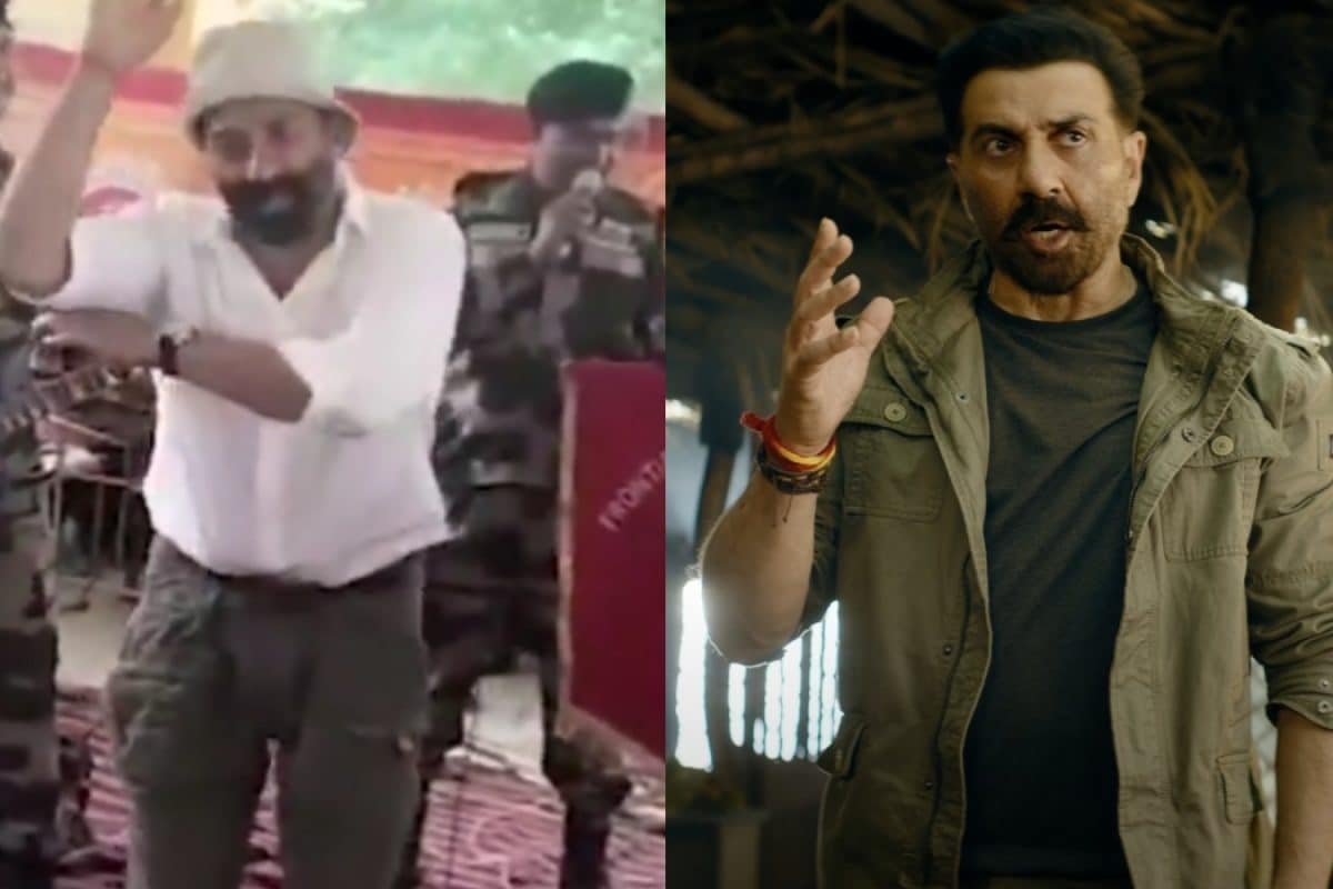 Sunny Deol Performs Main Nikla Gaddi Leke With BSF Jawans, Prays At Tanot Mata Temple Before Jaat Release | WATCH