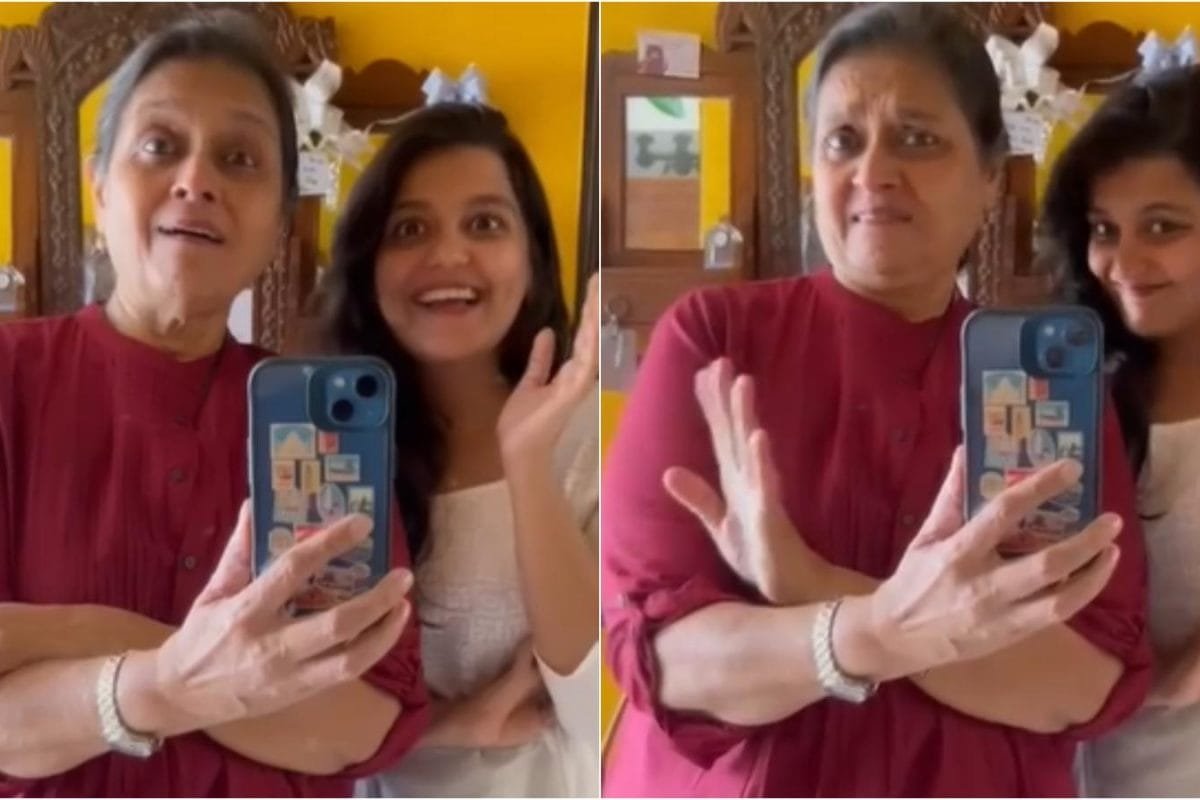 Supriya Pathak And Daughter Sanah Kapur Recreate Viral Hansa-Maya Sarabhai Reel, But There’s A Twist | Watch