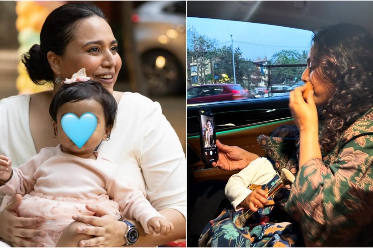 Swara Bhasker Breastfeeds Daughter Raabiyaa While Perfecting Makeup On The Move, Gives Glimpse Of ‘Mom Life’