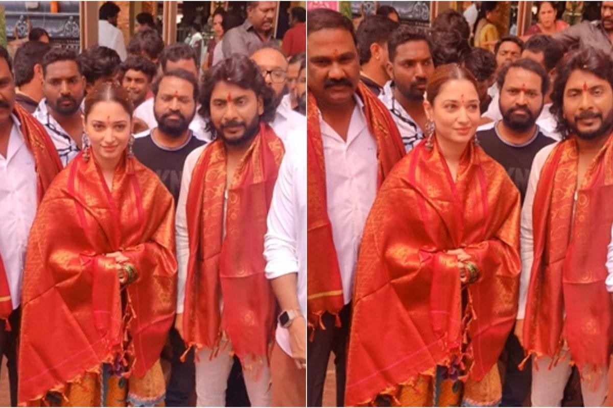 Tamannaah Bhatia Seeks Blessings At Sri Peddamma Thalli Temple In Hyderabad Ahead of Odela 2 Release | Video