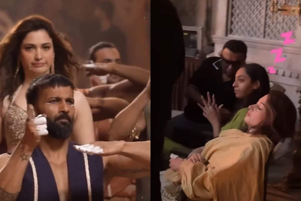 Raid 2: Tamannaah Bhatia Shares Glimpse Of BTS Chaos From Nasha Song Shoot, Fans React | Watch