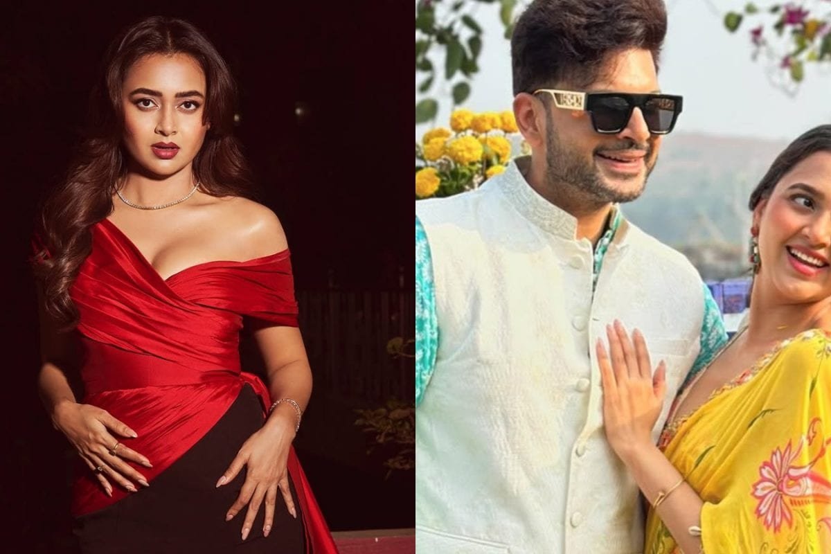 Tejasswi Prakash Looks Gorgeous In A Red Gown Amid Marriage Rumours With Karan Kundrra | Photos