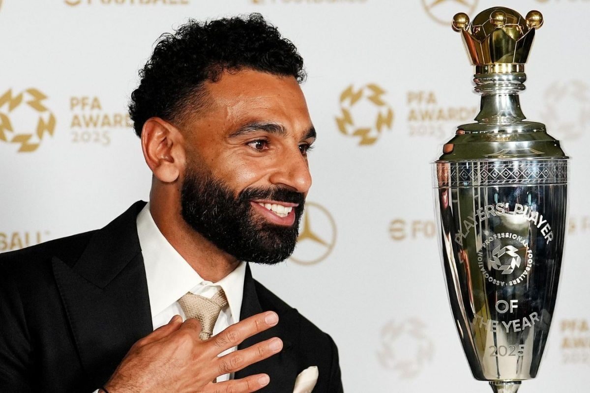 Liverpool Star Mohamed Salah Voted PFA Player Of The Year For Record Third Time