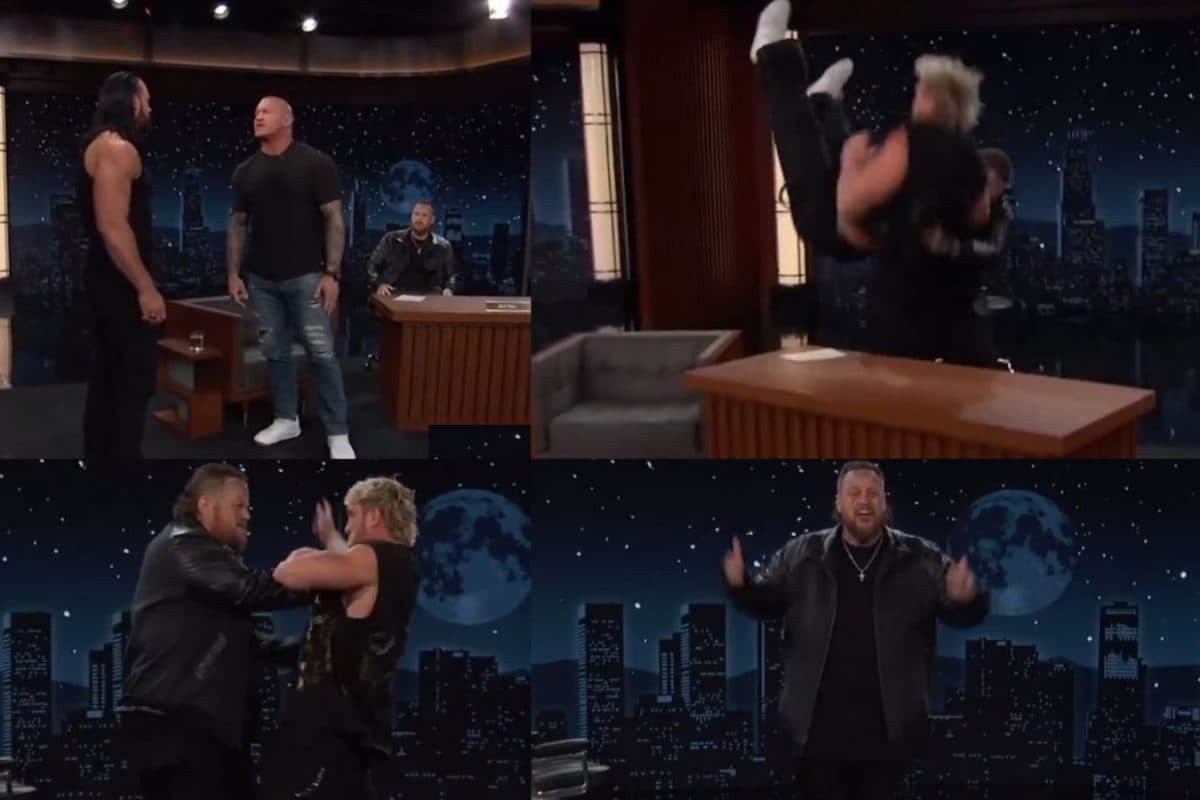 Jelly Roll Drives Logan Paul Through A Table | Watch