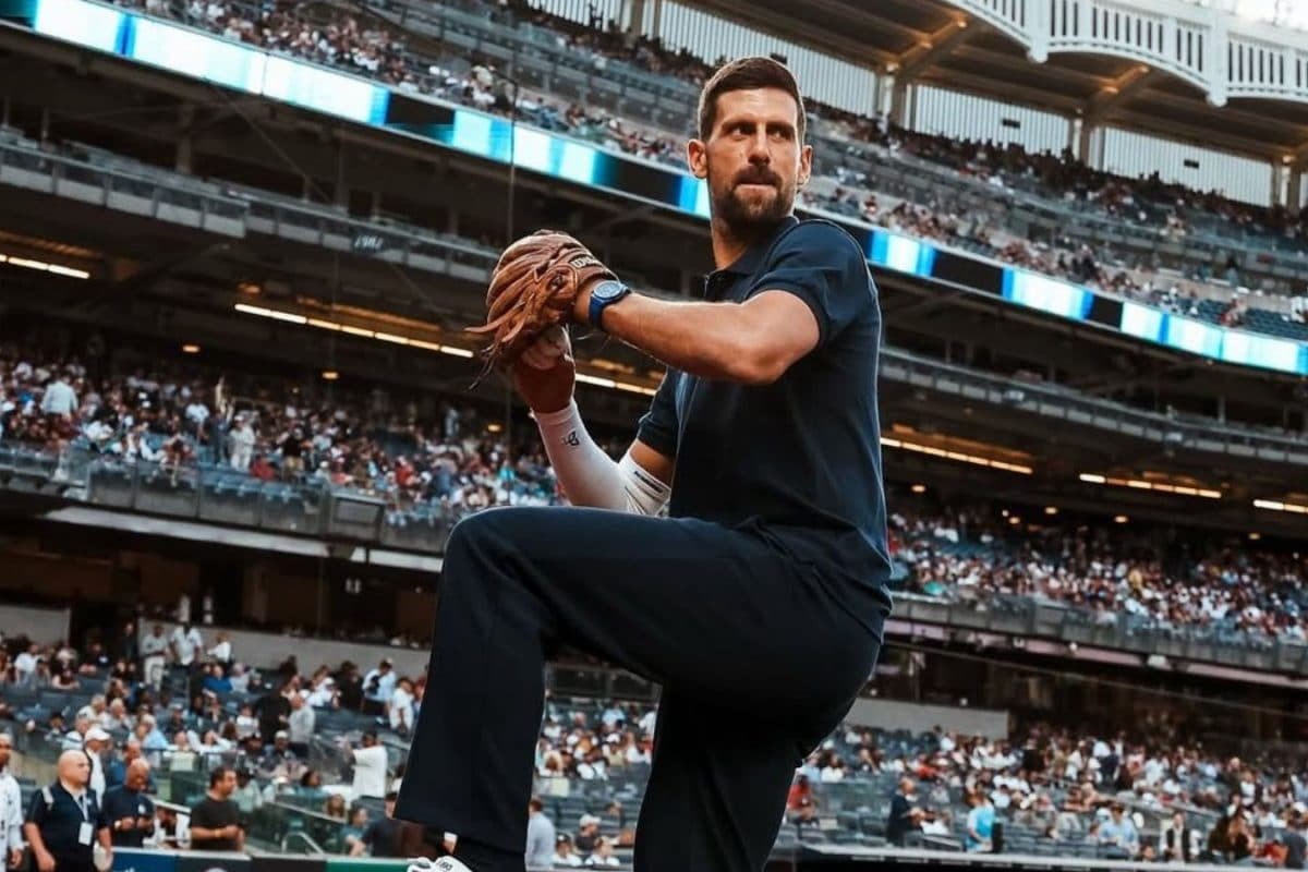 Yankee Pride: Novak Djokovic Delivers Ceremonial First Pitch At New York Yankees Game