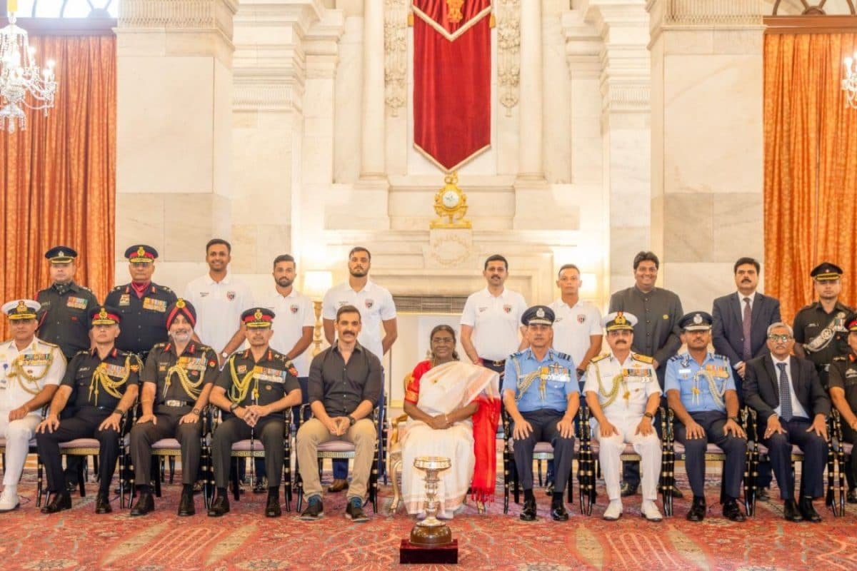 President Droupadi Murmu Honours Durand Cup Winners NorthEast United FC