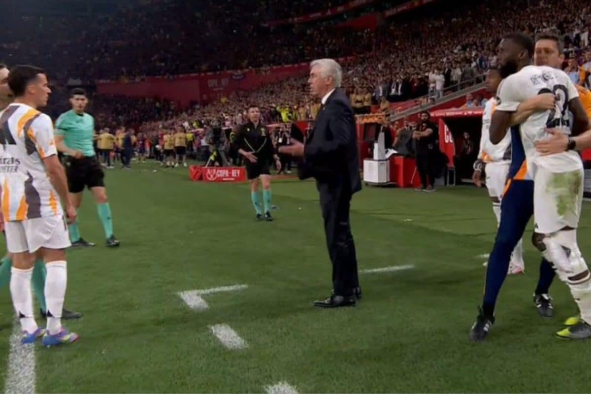 Antonio Rudiger Apologizes For Projectile Throw At Referee During Real Madrids Copa Del Rey Defeat To Barcelona